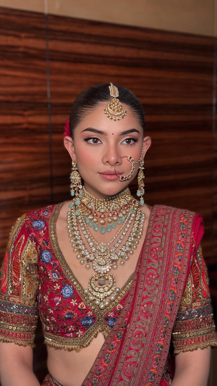 Minimal, effortless bridal glam by Sneha Chowdhary — fresh skin and natural definition